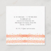 Cake Bakery Pastry Chef Whimsical Waterverf Baker Vierkante Visitekaartje (Achterkant)