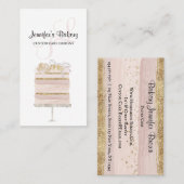 Cake Bakery Pastry Patisserie Visitekaartje (Voorkant / Achterkant)