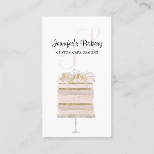 Cake Bakery Pastry Patisserie Visitekaartje (Voorkant)