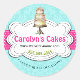 Cake Bakery Ronde Sticker