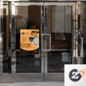 Cake Bakery Shop Window Cling Raamsticker (Kantoordeur)