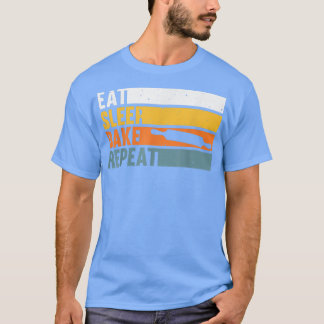 Cake Baking Chefs Baking Lovers Eat Sleep B T-shirt