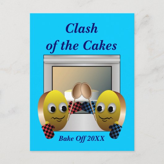 Cake Baking Contest Briefkaart (Voorkant)