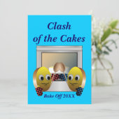 Cake Baking Contest Kaart (Staand voorkant)
