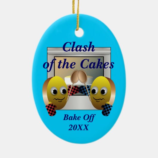 Cake Baking Contest Keramisch Ornament (Achterkant)