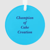 Cake Baking Contest Ornament (achterkant)