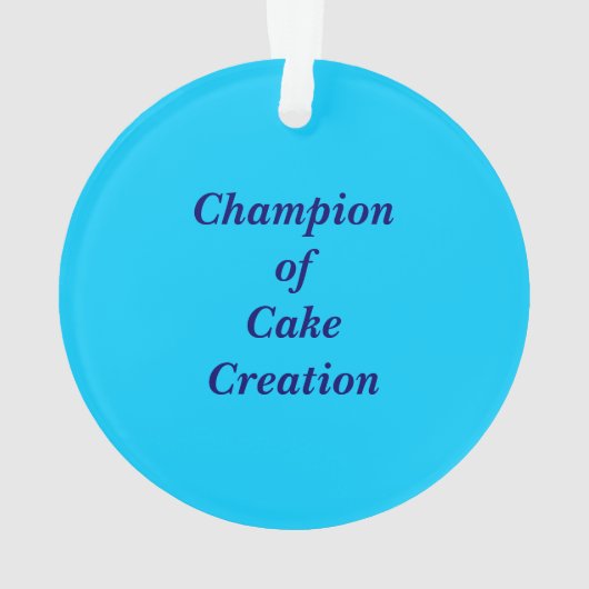 Cake Baking Contest Ornament (achterkant)