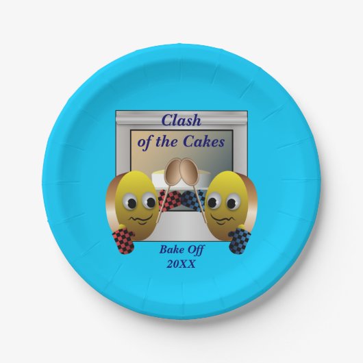 Cake Baking Contest Papieren Bordje (Voorkant)