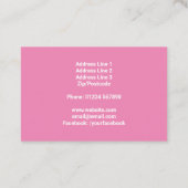 Cake Baking Cup Visitekaartje (Achterkant)