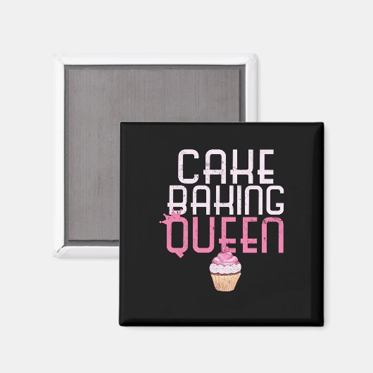 Cake Baking Queen Cupcake bakkerij Magneet (Voorkant / Achterkant)
