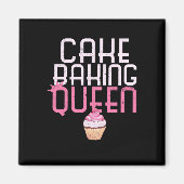 Cake Baking Queen Cupcake bakkerij Magneet (Voorkant)
