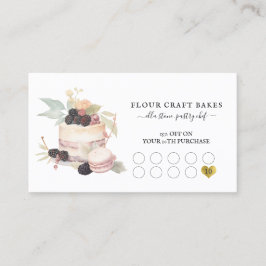 Cake Bakker Bakkerij Gebak Chef Cater Zwart Loyali Klantenkaartje