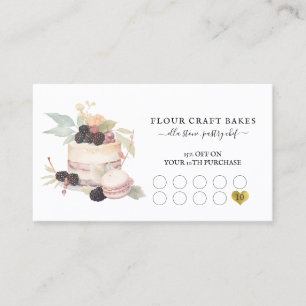 Cake Bakker Bakkerij Gebak Chef Cater Zwart Loyali Klantenkaartje