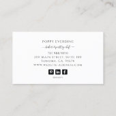 Cake Bakker Bakkerij Gebak Chef Catering Business Visitekaartje (Achterkant)