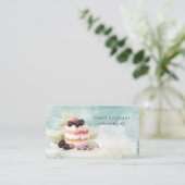 Cake Bakker Bakkerij Gebak Chef Catering Business Visitekaartje (Staand voorkant)