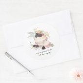 Cake Bakker Bakkerij Gebak Chef Catering Ronde Sticker (Envelop)