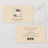 Cake Bakker Bakkerij Gebak Chef Catering Visitekaartje (Voorkant / Achterkant)