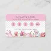 Cake Bakker Loyalty Rewards Promotie QR Code Visitekaartje (Voorkant)