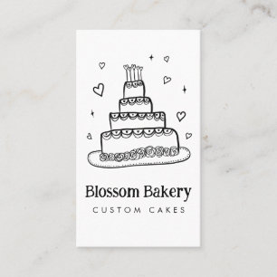 Cake Bakkerij Dessert Catering AANGEBOUDE QR Handg Visitekaartje