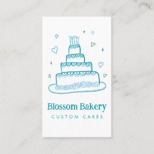 Cake Bakkerij Dessert Catering AANGEPASTE QR Handg Visitekaartje