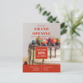 Cake Bakkerij Kleine Bedrijf Grote Opening Briefkaart (Staand voorkant)