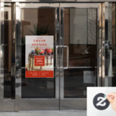 Cake Bakkerij Kleine Bedrijf Grote Opening Raamsticker (Kantoordeur)