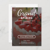 Cake Bakkerij Winkel Zakelijk Grote Opening Uitnodiging Briefkaart (Voorkant / Achterkant)