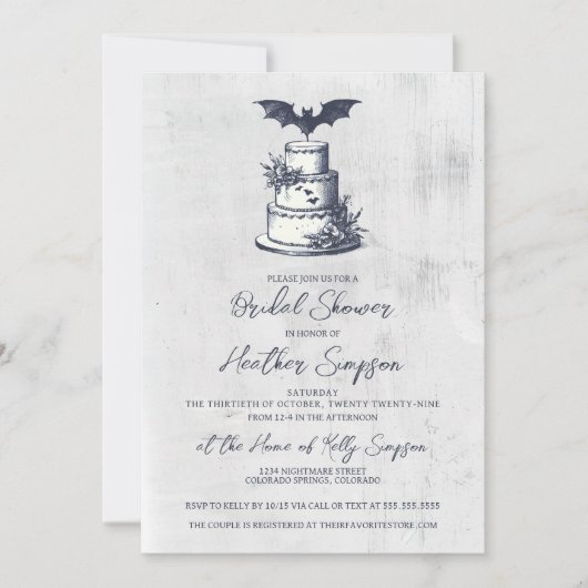 Cake Bat Vrijgezellenfeest Kaart (Voorkant)