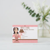Cake Beauty Visitekaartje (Staand voorkant)