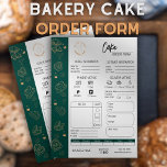 Cake Bestellen Van Bakkerij Kleine Bedrijven Bruil Flyer<br><div class="desc">Verhoog uw bakkerijbedrijf met onze elegante, aanpasbare sjabloon voor bestelformulieren, met gouden bakkerijpictogrammen op een verfijnde donkergroene achtergrond. Met deze sjabloon kunt u uw bakkerijbestellingen efficiënt volgen en beheren, betalingsmethoden schatten (contant of elektronisch), taartvormen definiëren en nog veel meer, waardoor het bestelproces voor zowel u als uw klanten wordt vereenvoudigd....</div>