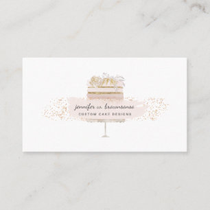 Cake Bloem Bakkerij Script Patisserie qr code Visitekaartje