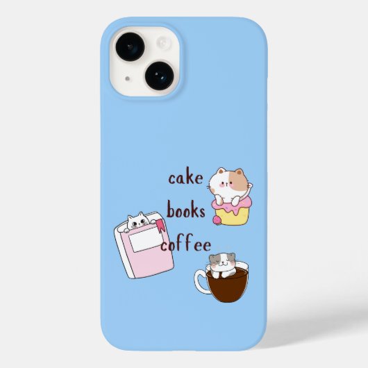 Cake Boeken Koffie Case-Mate iPhone Case (Achterkant)