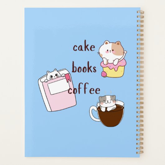 Cake Boeken Koffie Planner (Achterkant)