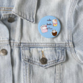 Cake Boeken Koffie Ronde Button 5,7 Cm (In situ)
