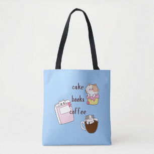 Cake Boeken Koffie Tote Bag
