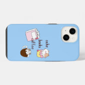 Cake Books Koffie iPhone Hoesje (Achterkant horizontaal)