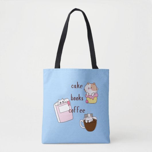 Cake Books Koffie Tote Bag (Voorkant)