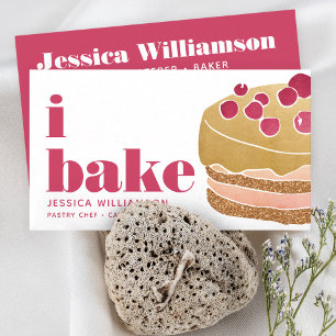 Cake Bourgogne Rood Goud Gebak Chef Bake Bold Type Visitekaartje