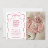 Cake Bow Girls wil gewoon een verjaardagsfoto zijn Kaart (Voorkant)