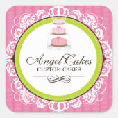 Cake Box Verpakking Stickers (Voorkant)