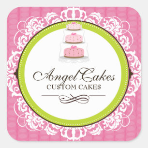 Cake Box Verpakking Stickers