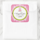 Cake Box Verpakking Stickers (Tas)