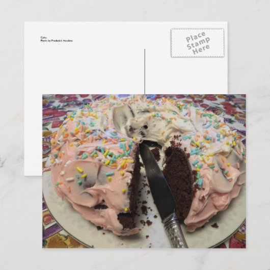 Cake Briefkaart (Voorkant / Achterkant)