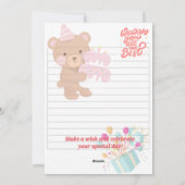 Cake & Candles Kaart (Achterkant)