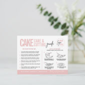 Cake Care & Cutting Guide v3, Cake Serving Guide Briefkaart (Staand voorkant)