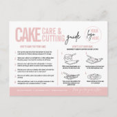 Cake Care & Cutting Guide v3, Cake Serving Guide Briefkaart (Voorkant)