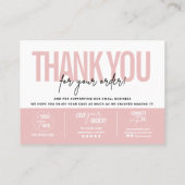 Cake Care & Snijgids, Cake Serving Guide Visitekaartje (Achterkant)