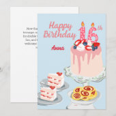 Cake Carnaval: Een zoete 16e verjaardagskaart Kaart (Voorkant / Achterkant)