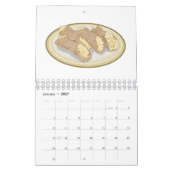 Cake cartoon illustratie kalender (Jan 2027)