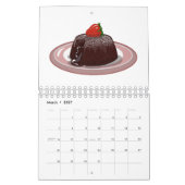 Cake cartoon illustratie kalender (Mar 2027)